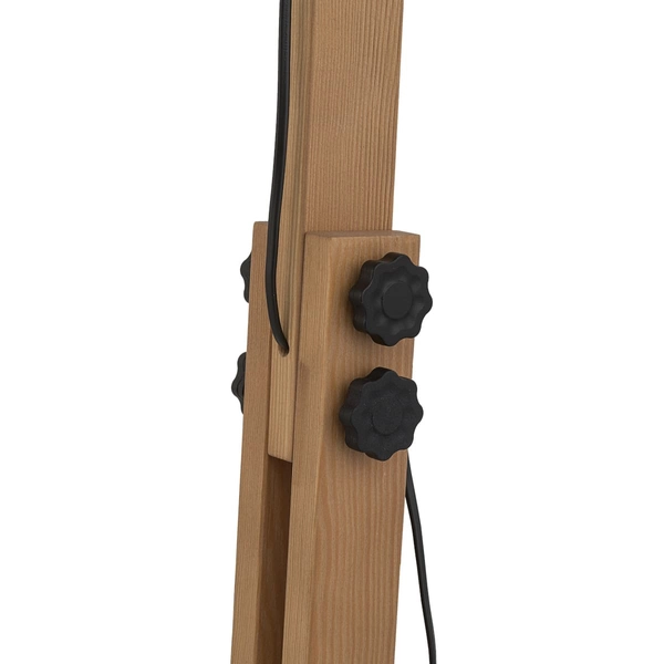 Stojąca lampa skandynawska regulowana Boho 5582 TK Lighting drewniana czarna