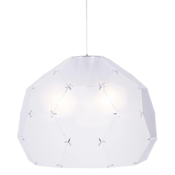 Wisząca lampa geometryczna Dome ST-4001 Step sześcian biała