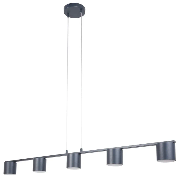 Wisząca lampa nad stół Mila 5 41363 do jadalni zwis grafitowy