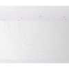 Lampa wisząca wąż led SNAKE MD1021-5 gold biała złota metal PVC LED 72W 3000K 5M do sypialni
