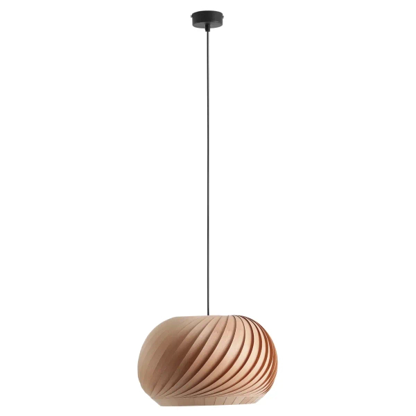 Brązowa lampa wisząca Nature Light 1110G_S Aldex do sypialni drewno