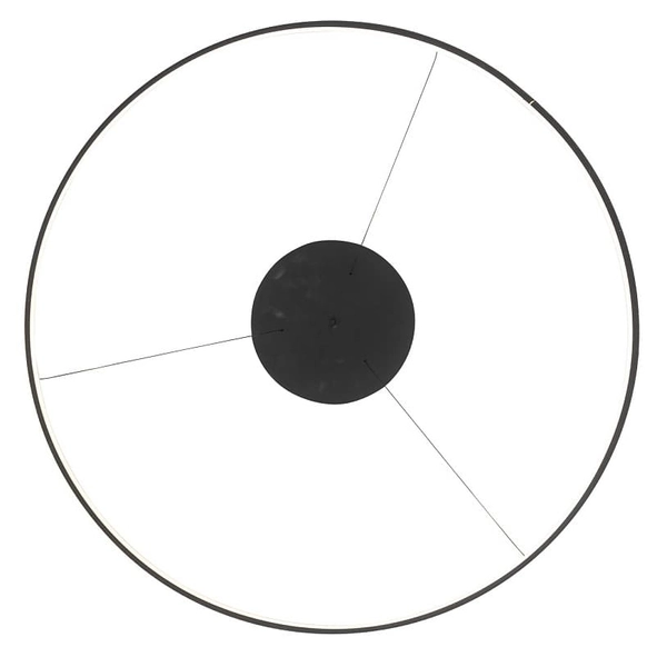 Lampa ring wisząca salonowa Circolo 10812 Nowodvorski LED 21W 3000K czarna