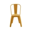 Żółte krzesło do ogrodu PARIS 5900168835856 wys. 86 cm na taras