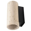 Naturalna ścienna lampa Tek W0425 tubka kamień naturalny