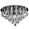 Plafon LAMPA sufitowa VEN P-E 1437/6-50 okrągła OPRAWA z kryształkami glamour crystal chrom przezroczysta almonte