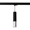 Lampa wisząca z żarówką LOOPEZ MYL.00009 3-fazowa tuba czarny chrom