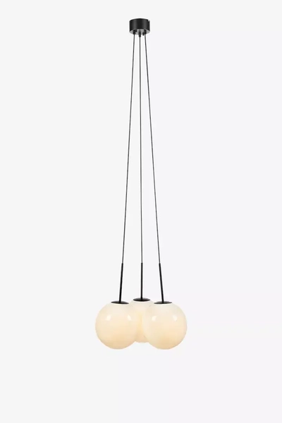 Wisząca lampa salonowa Dione 108418 balls zwis czarny biały