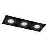 Oczko LAMPA podsufitowa KOMORO 3310 Shilo prostokątna OPRAWA podtynkowa do zabudowy WPUST czarny