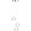 Wisząca lampa balls nad stół Starlight ST-9228-3 Step kryształowa chrom