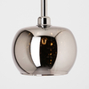 Szklana lampa wisząca z kryształami CRYSTAL P0076-01A-F4FZ glamour chrom