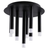 Sufitowa lampa do salonu Glam 326638 loftowa sople metalowa czarna