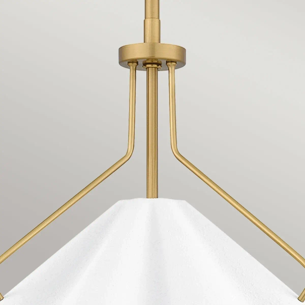 Lampa wisząca nad stół Mejia QZ-MEJIA-1P-S-AB mosiądz biały