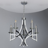 Świecznikowy żyrandol Lyon LYO0550 Dar Lighting na łańcuchu chrom