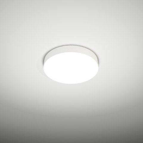 Plafon LAMPA sufitowa BUNGO 7139 Shilo okrągła OPRAWA metalowa biała