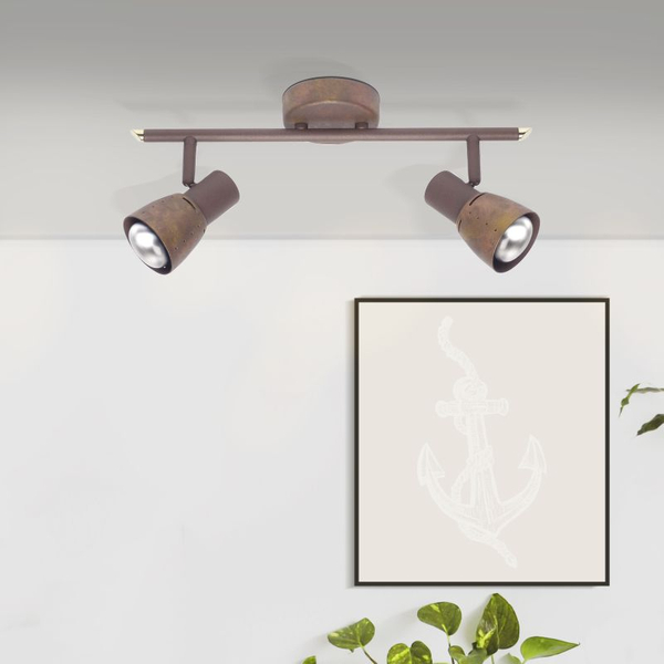 Kuchenna lampa sufitowa Lava 39513/56 reflektorki miedziane