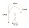 Lampa stołowa Tifany K-G162208 secesyjna multikolor