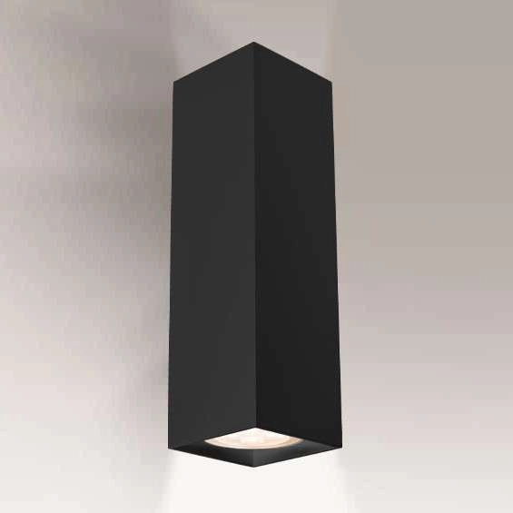 Kinkiet LAMPA ścienna OZU 4402 Shilo metalowa OPRAWA przyścienna prostokątna czarna