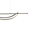 Metalowa lampa wisząca AMBAR ML1584 LED 35W 4000K czarna