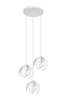 Industrialna lampa wisząca SL.1084 loftowa nad łóżko biała