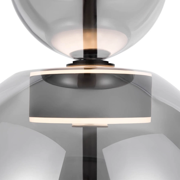 Lampa sypialniana Bangkok MOD185PL-L6B3K5 LED 12W 3000K czarny przydymiony