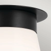 Szklana lampa sufitowa Albers KL-ALBERS-F-T-BK stożkowa czarna