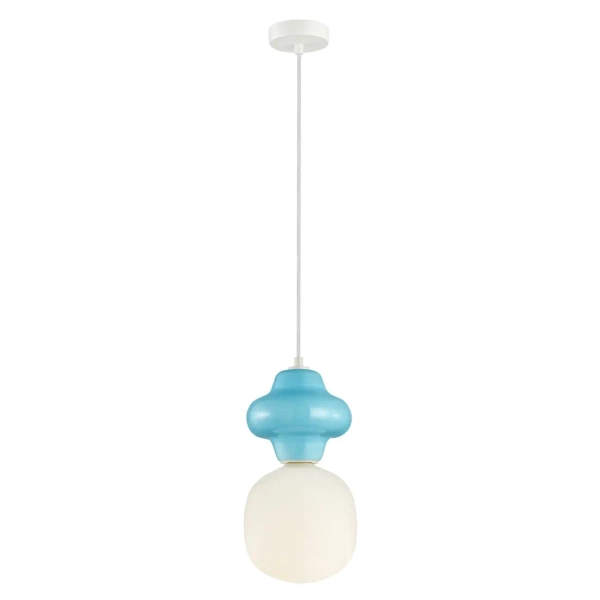 Wisząca lampa nad stół Latera PND-94331-1L-BLU ceramika niebieski