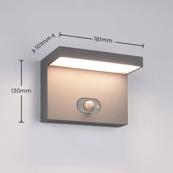 Solarna lampa elewacyjna BLYDE 253569142 LED 5W 2300-4000K IP65 antracyt