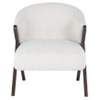 Tapicerowany fotel z podłokietnikami Mia S4591 WHITE BOUCLÉ Richmond Interiors biały