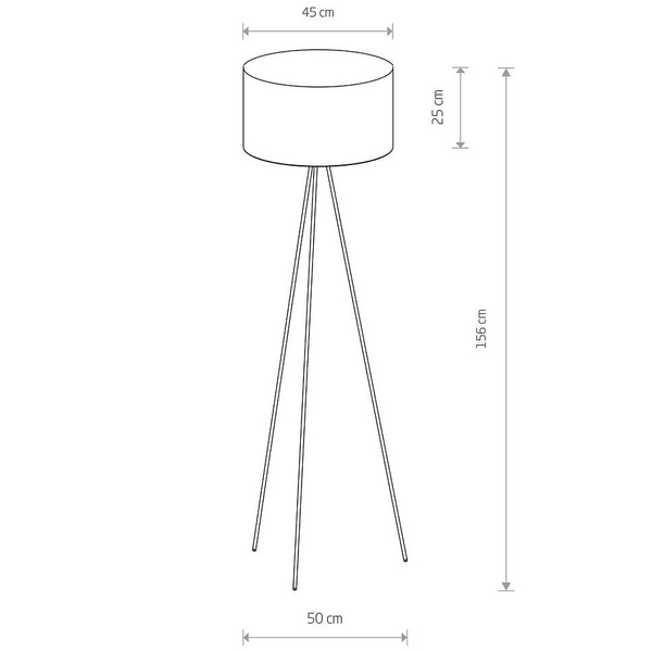 Lampa stojąca podłogowa Cadilac 8191 Nowodvorski abażur metalowa biała