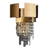 Kryształowa lampa ścienna EVELYN CGEVELYN40GD glamour do salonu złoty