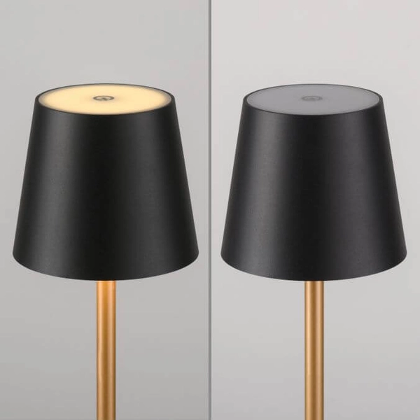 Stołowa lampka Euria 19250-68 LED 2,5W 3000K IP54 czarna złota