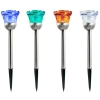 Solarna lampa wtykana ROSE 312198 RGB dekoracyjna srebrna