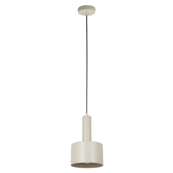 Zwisająca lampa do sypialni Vitrum 41106 walec okrągła beżowy