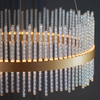 Lampa wisząca okrągła L&-1107671 LED 41W 3000K złoty przezroczysty