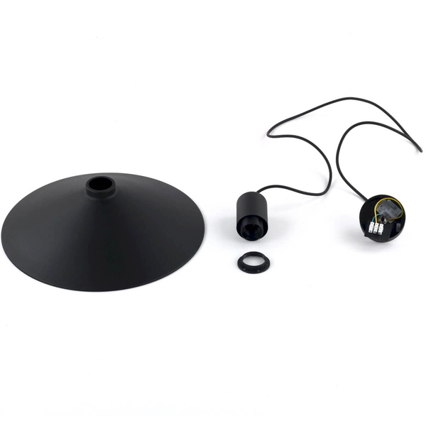 Lampa stożkowa zwisająca Jump 1831 nad wyspę kuchenna czarna