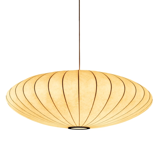 Wisząca lampa SILK ST-2328-50 Step Into Design owalna tkanina biała