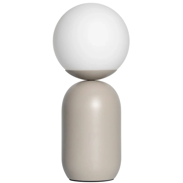 Lampa stołowa Notti 2011035010 Nordlux kula ball biała szara