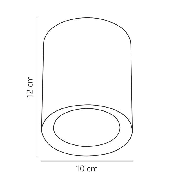 Sufitowa lampa tuba Fallon 47550103 LED 5,5W 2700K czarny
