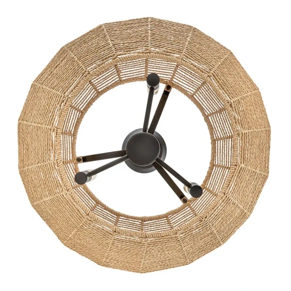 Regulowana sufitowa lampa Luca QN-LUCA-P-S-BK-CAM do jadalni sznur brązowy