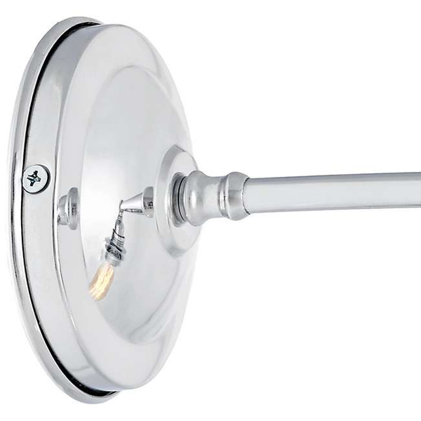 Kinkiet LAMPA ścienna LONGIS III 20463109 Kaspa szklana OPRAWA metalowa chrom przezroczysta