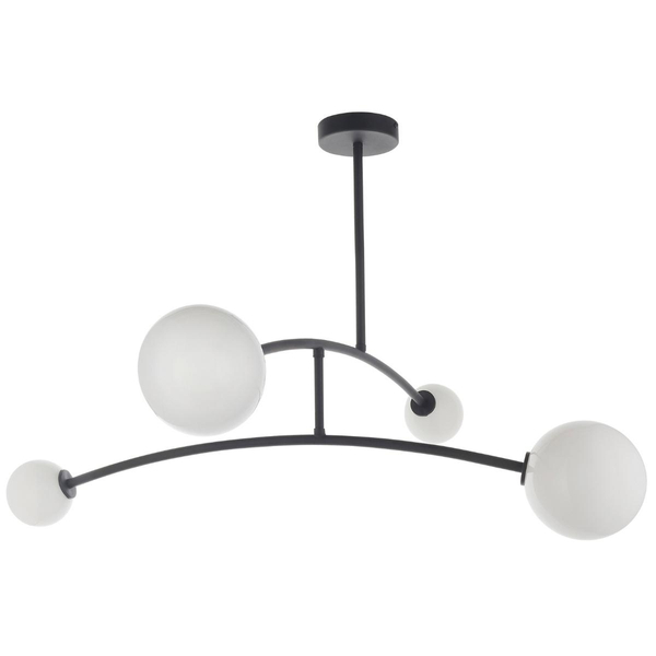 Żyrandol nowoczesny L&-192940 Light& molekuły szklane kule czarny