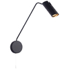 Kinkiet LAMPA ścienna FUTURO LP-17001/1WL BK Light prestige metalowa OPRAWA tuba na wysięgniku czarna