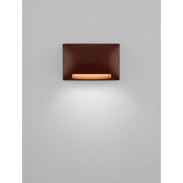 Zewnętrzny kinkiet ścienny PLASENA LE75301 LED 5W 3000K IP65 rdzawy