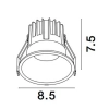 Sufitowa lampa wpuszczana ARAMIEL LE65110 LED 13W 2700K biała