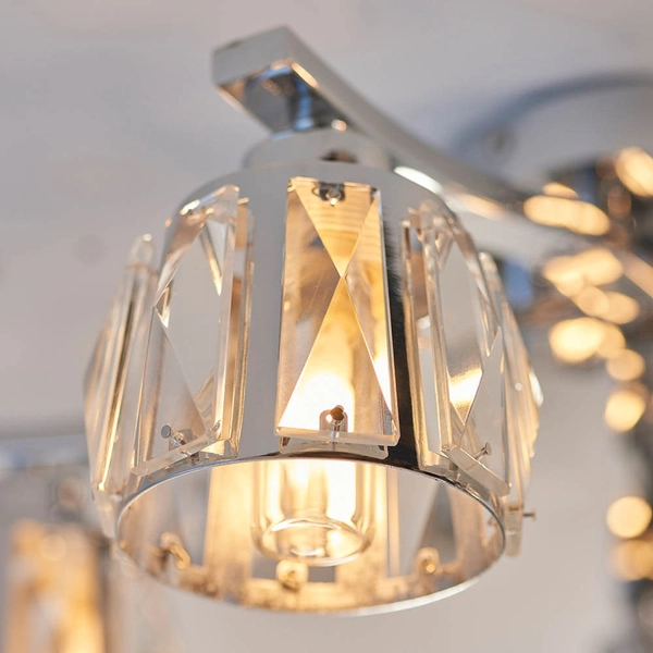 Sufitowa lampa wielopunktowa Ria 96454 IP44 chrom przezroczysty