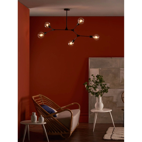 Wisząca lampa do jadalni Euphemia EUP0539 Dar Lighting molekuły czarne