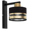 LAMPA ścienna PRO 32153 Sigma metalowa OPRAWA abażurowy kinkiet czarny złoty