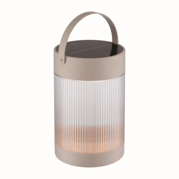 Stołowa lampka zewnętrzna  Coupar 2518215009 IP44 tuba solarna beżowy