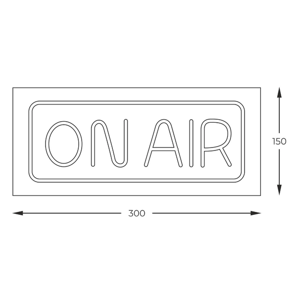 Lampka neonowa stolikowa Neon FM-NLB39 Zumaline LED on air kolorowa