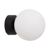 Kulista lampa ścienna Ali minimalistyczna ball czarna biała